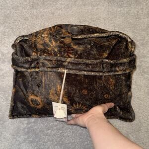 Johnny Was Travel Blanket Mina Celestial Print Reversible Fleece with Bag NWT